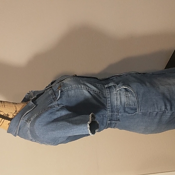 A-6 Denim Mini dress sz medium  Mebon machine  jeans - Picture 5 of 15